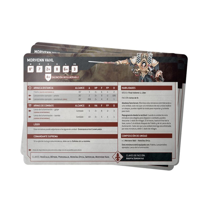 Adepta Sororitas Tarjetas de Datos 2024 - WH40k