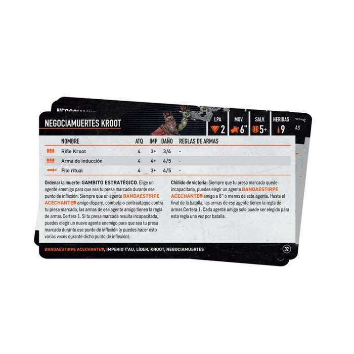 Bandaestirpe Acechante 2024: Tarjetas de Datos  - WH40k: Kill Team