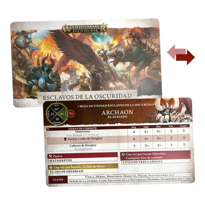 Slaves to Darkness: Tarjetas de Unidad 2024 - WH Age of Sigmar