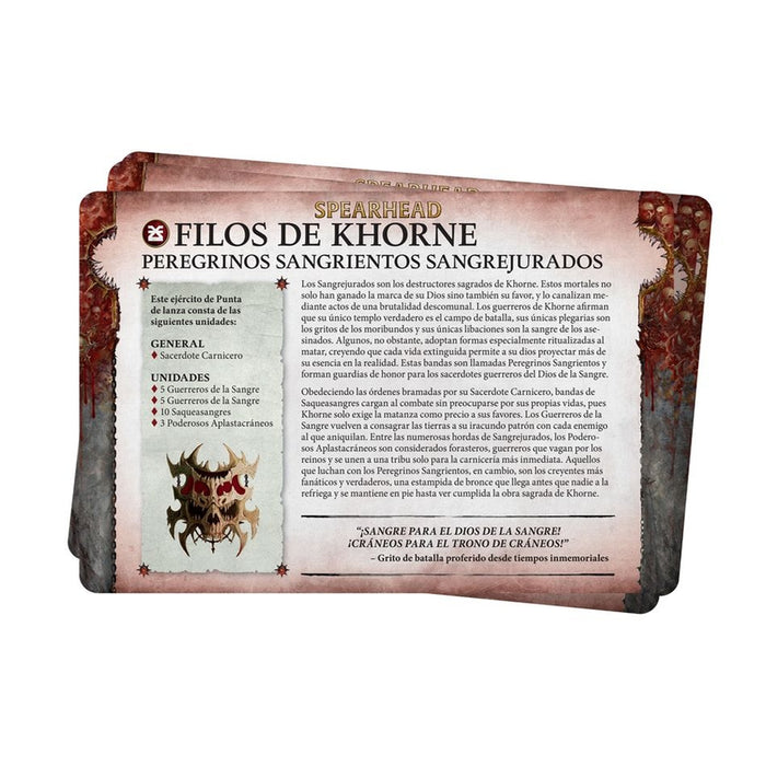 Pack de Facción: Filos de Khorne 2024 - WH Age of Sigmar