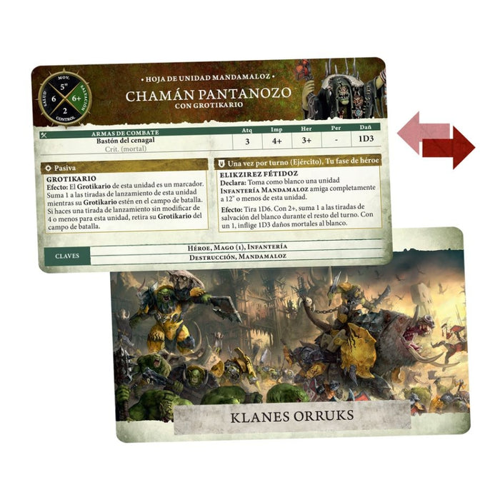 Klanes Orruks: Tarjetas de Unidad 2025 - WH Age of Sigmar