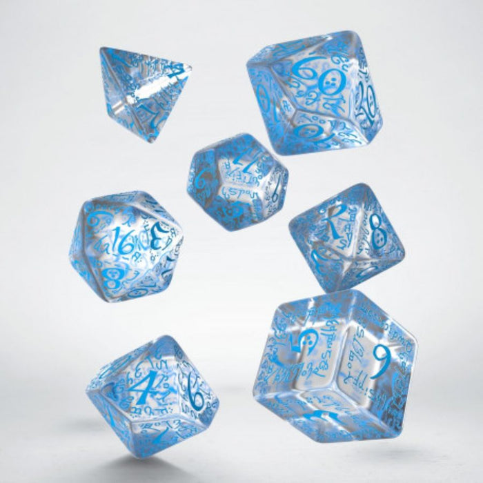 Transparent Blue - Elvish Dice Set