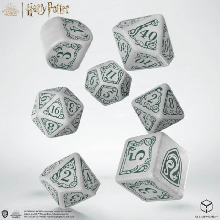 Slytherin White - Harry Potter Modern Dice Set