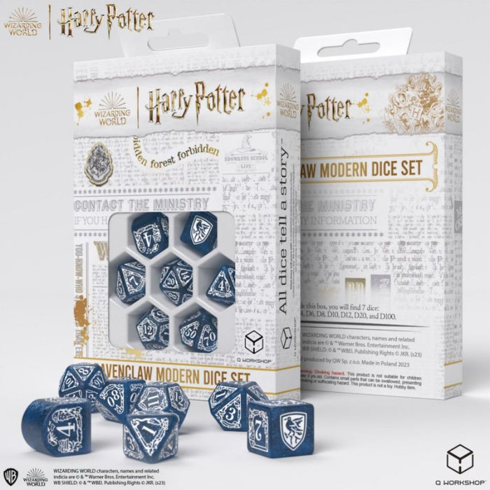 Ravenclaw Blue - Harry Potter Modern Dice Set