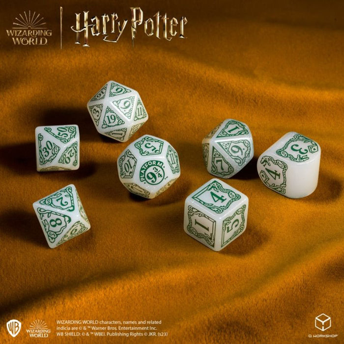 Slytherin White - Harry Potter Modern Dice Set