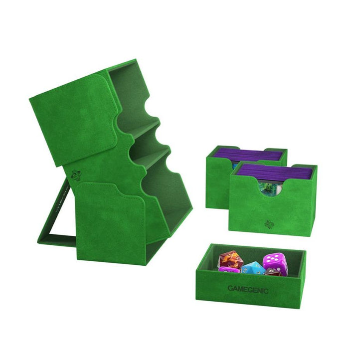 Stronghold 200+ XL: Green - GameGenic: Cajas para Mazos Prémium