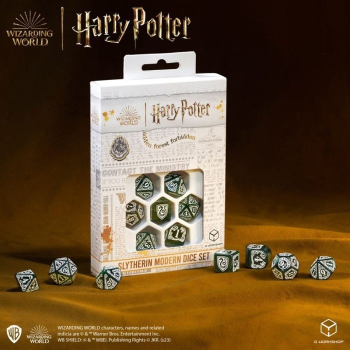 Slytherin Green - Harry Potter Modern Dice Set