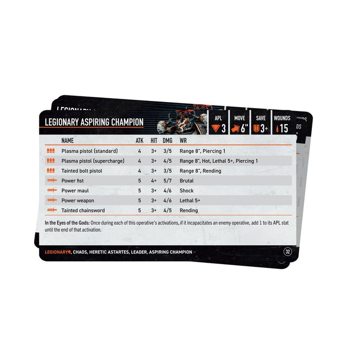 Legionaries: Datacards 2024 (Inglés) - WH40k: Kill Team