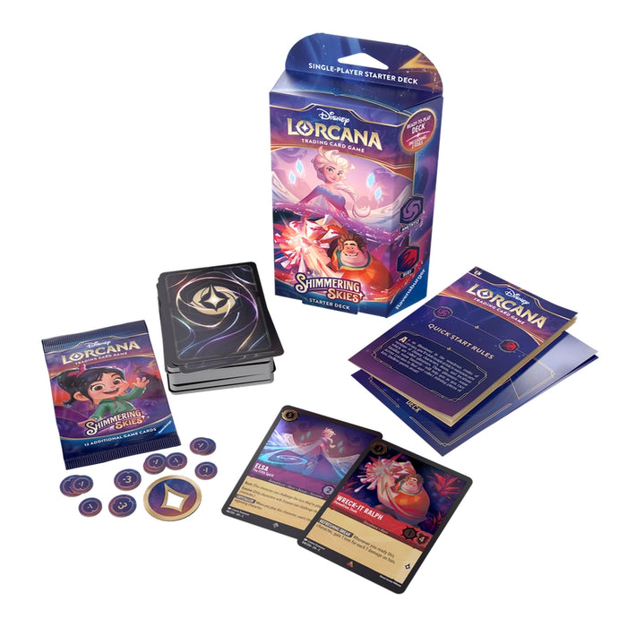 Disney Lorcana: Shimmering Skies: Amethyst & Ruby Deck (Inglés)