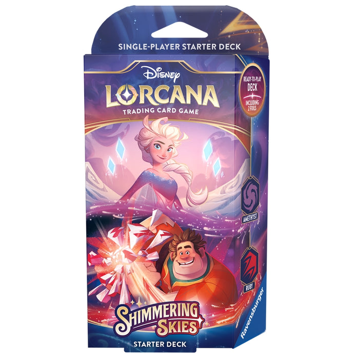 Disney Lorcana: Shimmering Skies: Amethyst & Ruby Deck (Inglés)