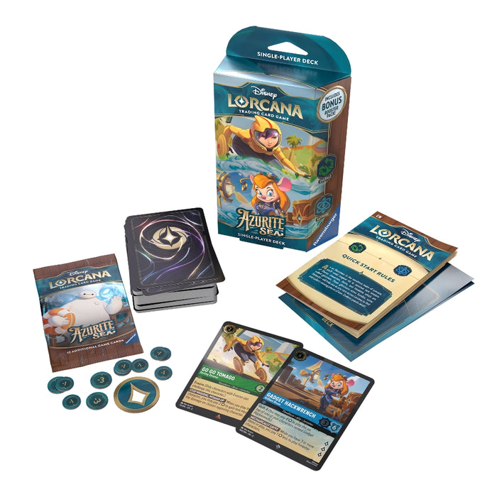 Disney Lorcana: Azurite Sea: Emerald & Sapphire Deck (Inglés)