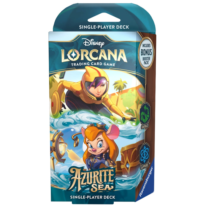 Disney Lorcana: Azurite Sea: Emerald & Sapphire Deck (Inglés)