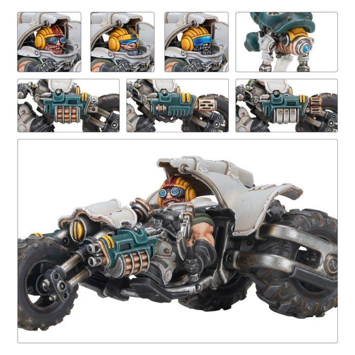 Ironhead Squat Svenotar Scout Trikes - Necromunda