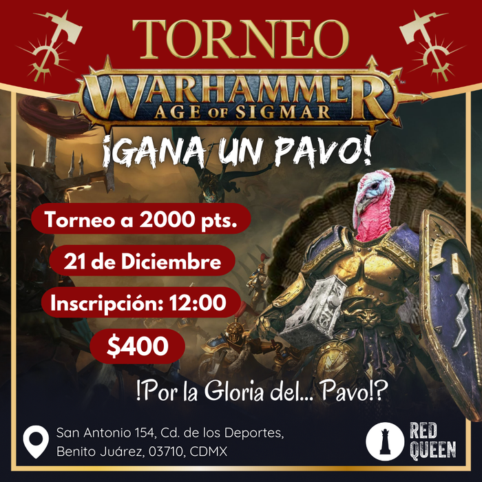 Entrada a Torneo del Pavo AoS 21/Dic/24