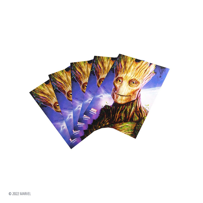 Marvel Champions Fine Art Sleeves: Groot - GameGenic: Fundas Protectoras