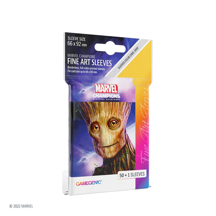 Marvel Champions Fine Art Sleeves: Groot - GameGenic: Fundas Protectoras