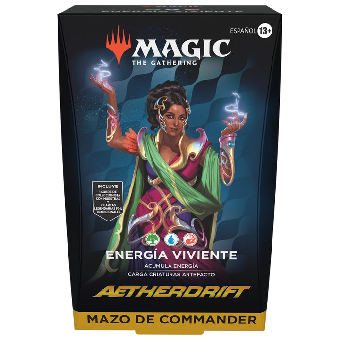 Aetherdrift - Mazo de Commander: Energia Viviente (Español) - Magic: The Gathering