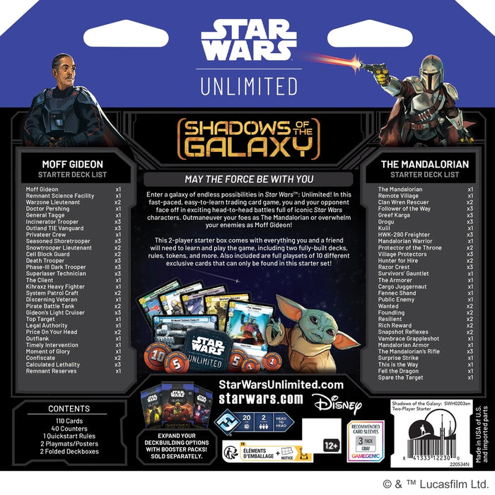 Star Wars: Unlimited - Shadows of the Galaxy: Two-Player Starter (Inglés)