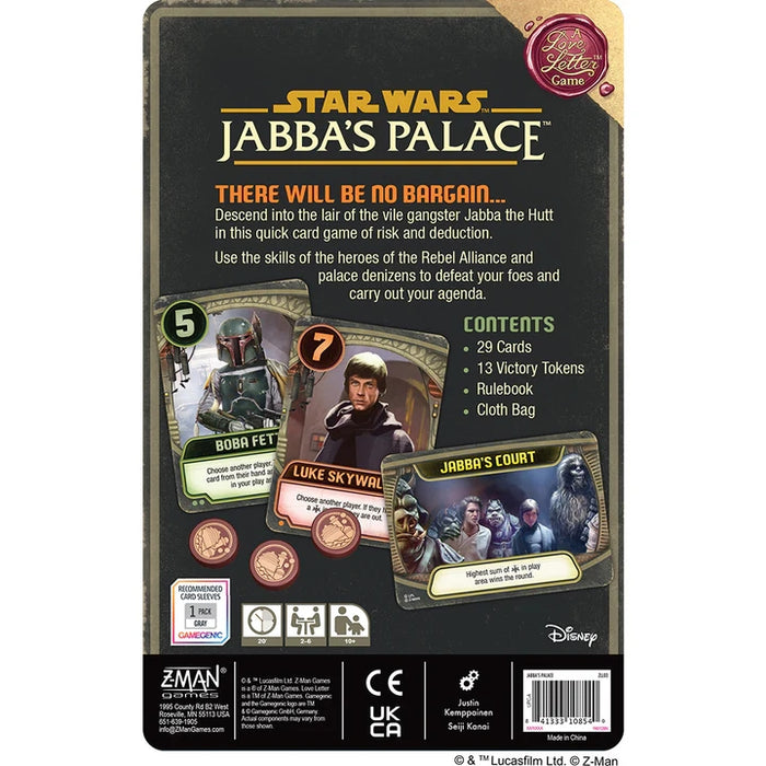 Jabba's Palace: A Love Letter Game (Inglés)