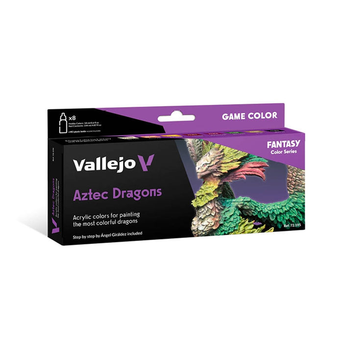 Aztec Dragons Paint Set (8x18ml) - Vallejo: Game Color, Fantasy Color Series