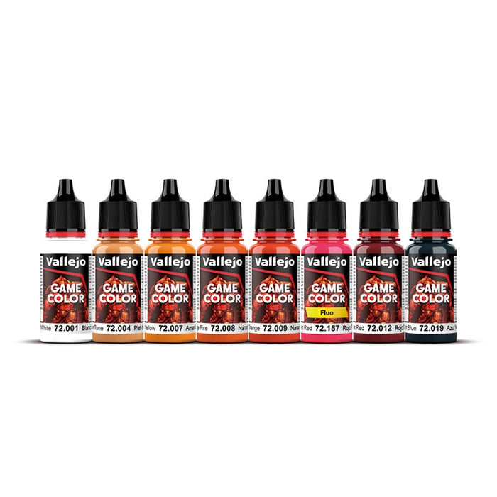 Fire Dragons Paint Set (8x18ml) - Vallejo: Game Color, Fantasy Color Series