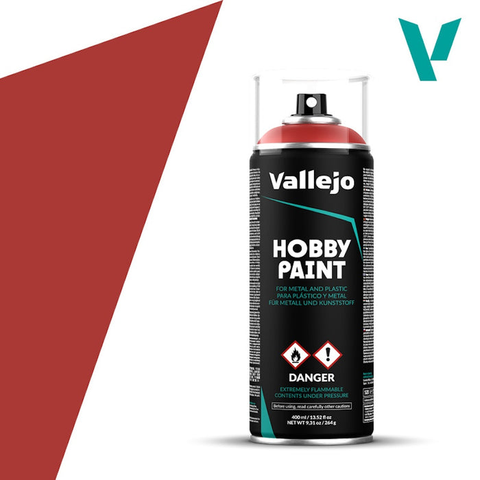 28.016 Primer Rojo Escarlata (400ml) - Vallejo: Hobby Paint Aerosol