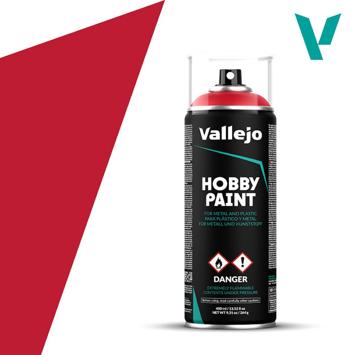 28.023 Primer Rojo Sanguina (400ml) - Vallejo: Hobby Paint Aerosol