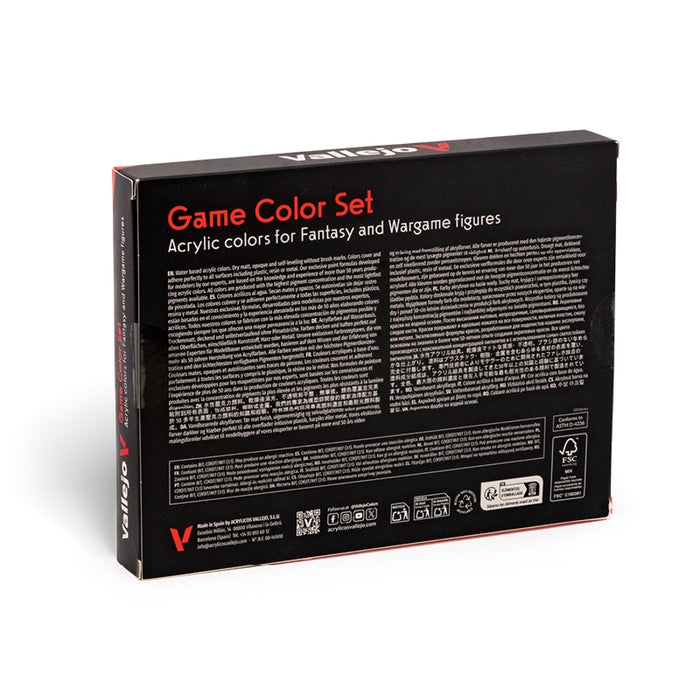 Leather & Metal Paint Set (16x 17ml) - Vallejo: Game Color