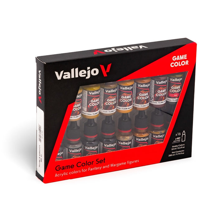 Leather & Metal Paint Set (16x 17ml) - Vallejo: Game Color