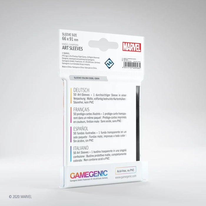 Marvel Champions Sleeves: Quicksilver - GameGenic: Fundas Protectoras - RedQueen.mx