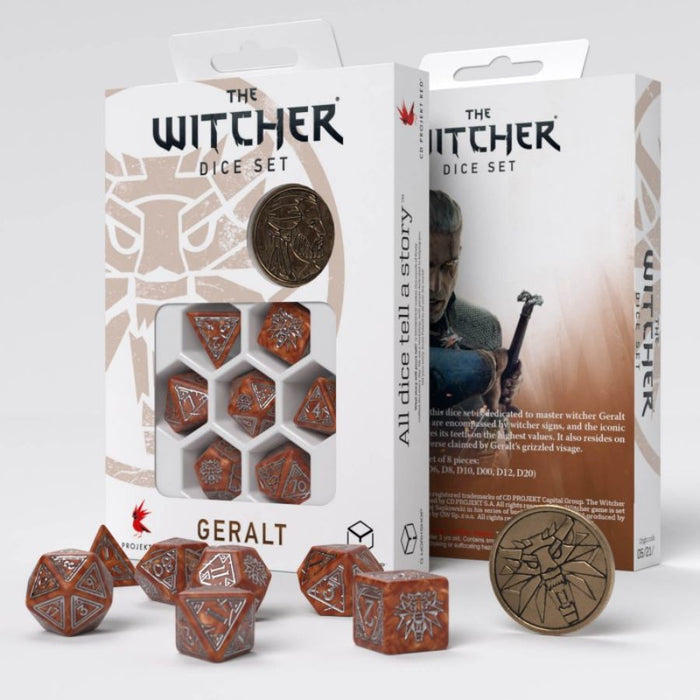 Geralt, The Monster Slayer - The Witcher Dice Set - RedQueen.mx