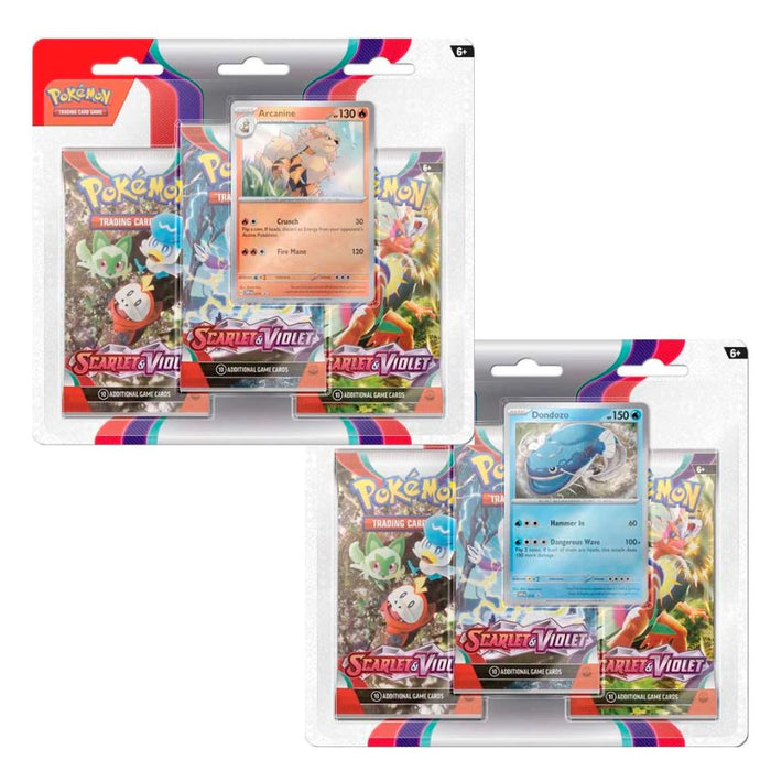 Scarlet & Violet - Three-Booster Blister (English) - Pokemon TCG - RedQueen.mx