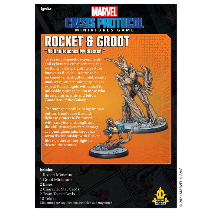 Rocket and Groot - Marvel Crisis Protocol - RedQueen.mx